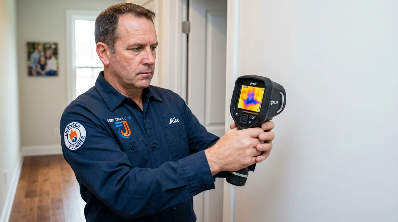Thermal imaging leak detection by Johns Plumbing LLC in Holtville