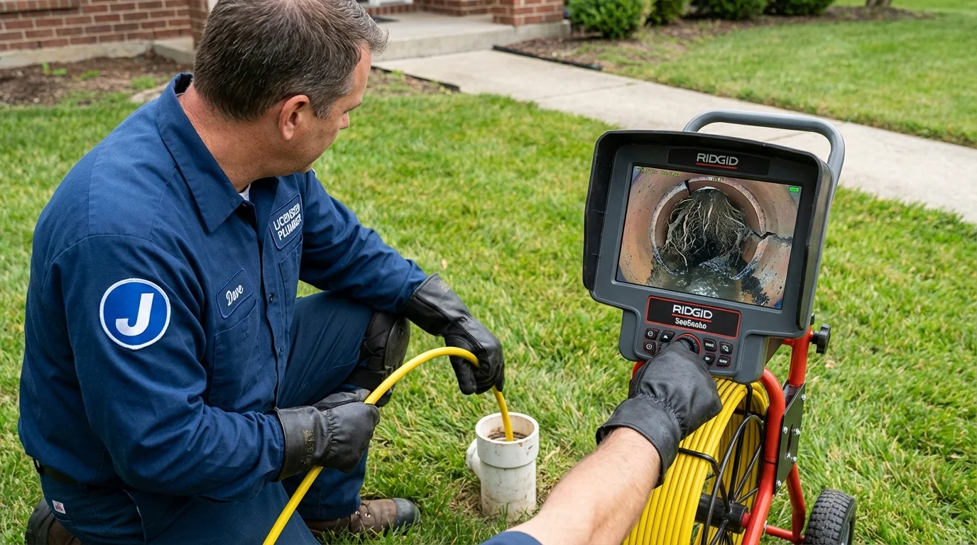 Sewer camera inspection being performed by Johns Plumbing LLC in Holtville